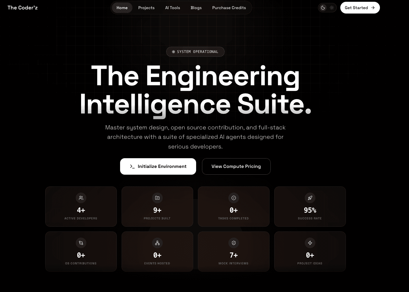 The Coder'z - AI-powered ed-tech platform for developers screenshot